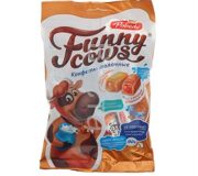 8104М-5/12 Funny cows со сгущенным молоком и с вареным сгущенным молоком (молочные конфеты) 1/150гр 12шт /Победа/
