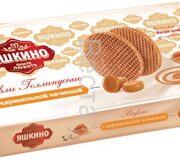 КВ118 Яшкино Голландские с карамельной начинкой (вафли) 1/290 15 шт /ККК/